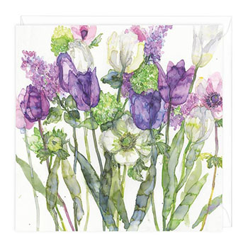 Card Mixed Tulips